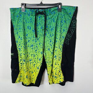 Pelagic Men’s FX-Pro Tactical Fishing Hex Board Shorts Size 40‎
